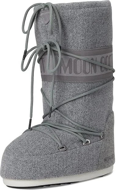 MOON BOOT Icon Felt Boots Grey : EU 42-44 (US Men's 9-10.5 - Women's 10-11.5) Medium, Synthetic - Image 5