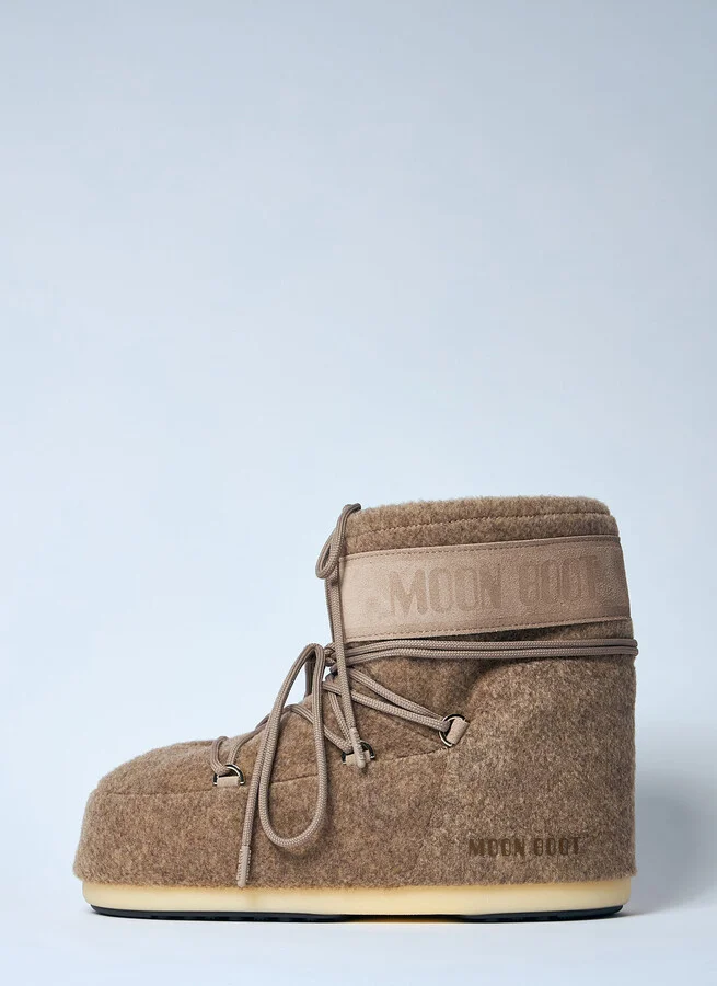 Moon Boot Icon Felt Low Boots - Boots Black Eu 39 - 41 - Image 4
