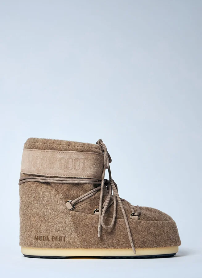 Moon Boot Icon Felt Low Boots - Boots Black Eu 39 - 41