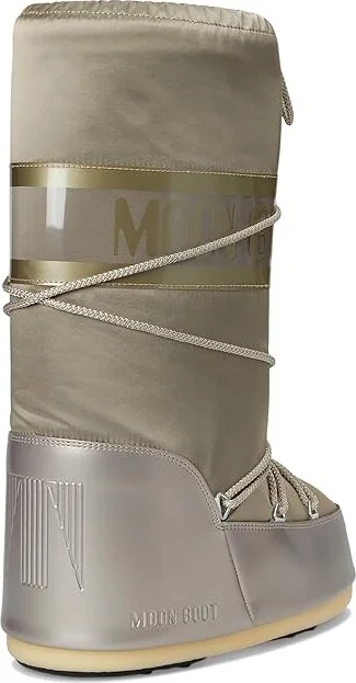 MOON BOOT Icon Glance Boots Platinum : EU 39-41 (US Men's 7-8.5 - Women's 8-9.5) Medium, Nylon - Image 4