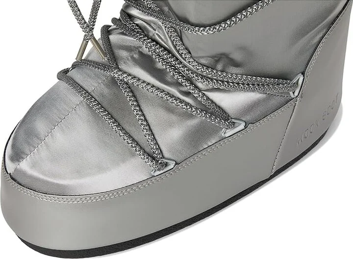 MOON BOOT Icon Glance Boots Platinum : EU 39-41 (US Men's 7-8.5 - Women's 8-9.5) Medium, Nylon - Image 8