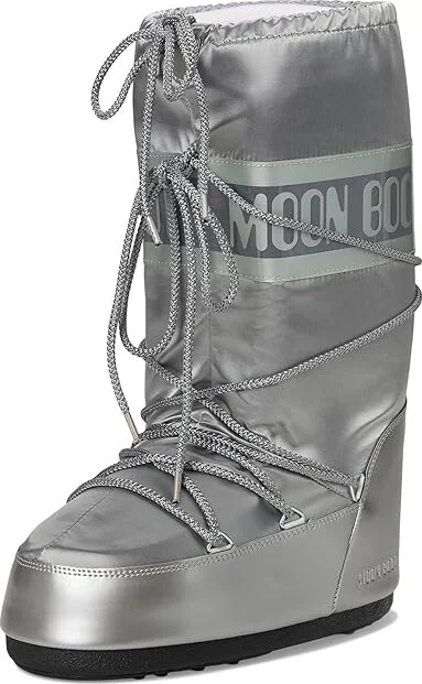 MOON BOOT Icon Glance Boots Platinum : EU 39-41 (US Men's 7-8.5 - Women's 8-9.5) Medium, Nylon - Image 11