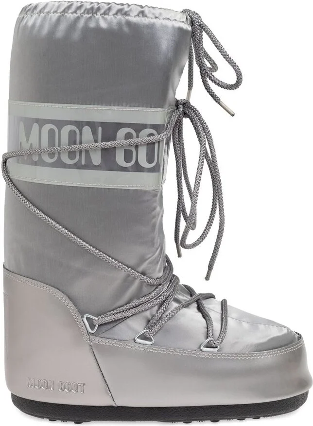 Moon Boot Icon Glance Satin Lace-Up Snow Boots