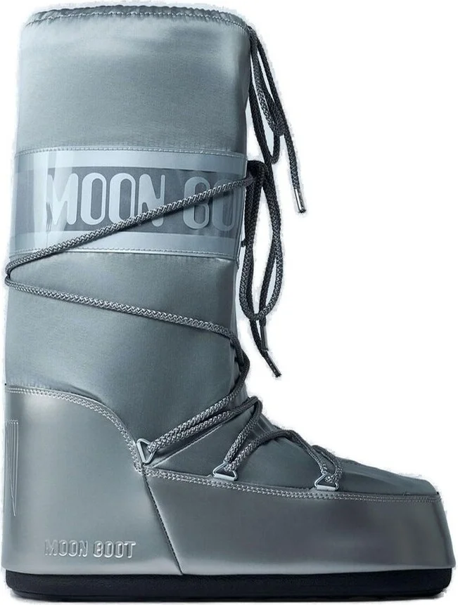 Moon Boot Icon Glance Satin Lace-Up Snow Boots