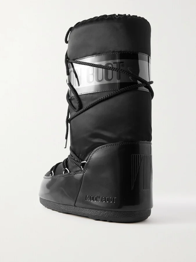 Moon Boot - Icon Glance Shell And Pvc Snow Boots - Black - Image 3