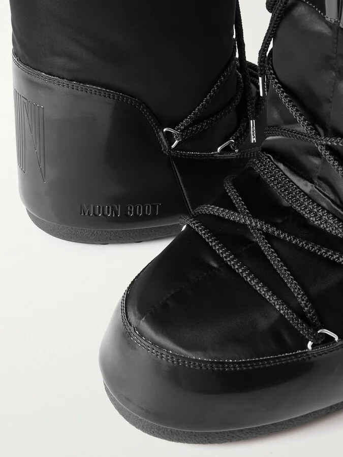 Moon Boot - Icon Glance Shell And Pvc Snow Boots - Black - Image 4