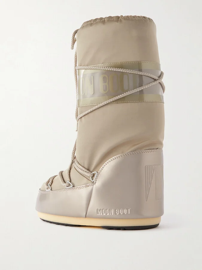 Moon Boot - Icon Glance Shell And Pvc Snow Boots - Silver - Image 3