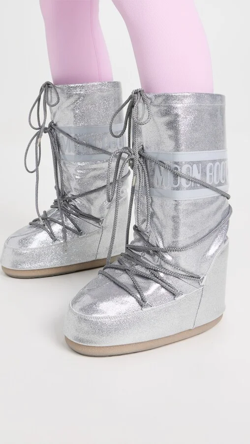 Moon Boot Icon Glitter Boots - Image 5
