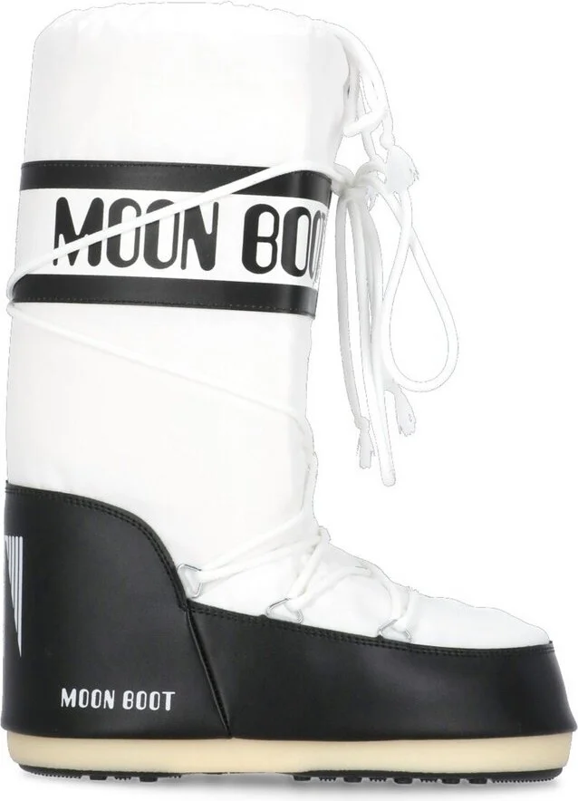 Moon Boot Icon Logo Printed Lace-Up Boots
