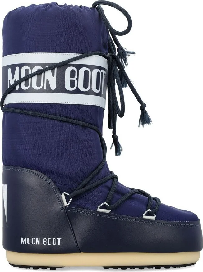 Moon Boot Icon Logo Printed Lace-Up Boots
