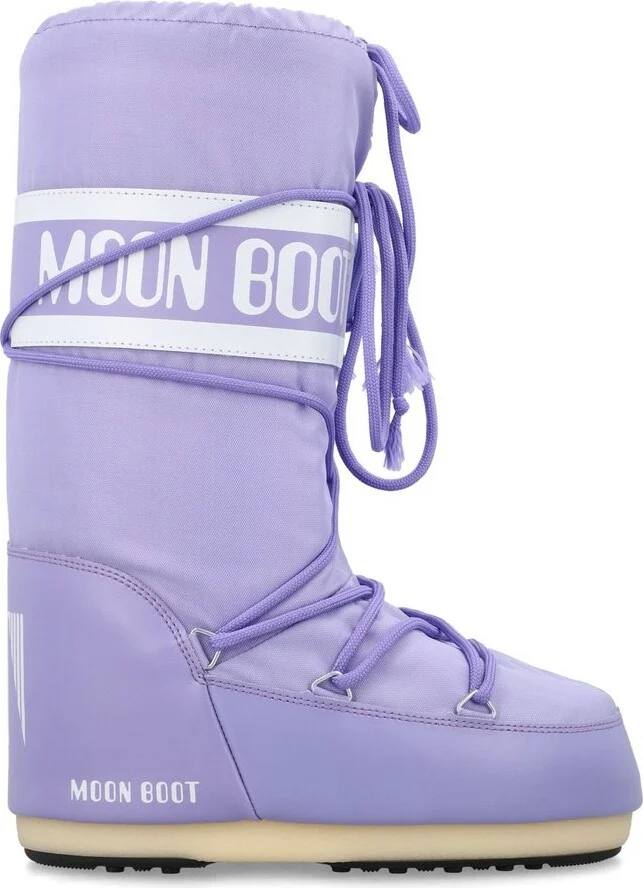 Moon Boot Icon Logo Printed Lace-Up Boots