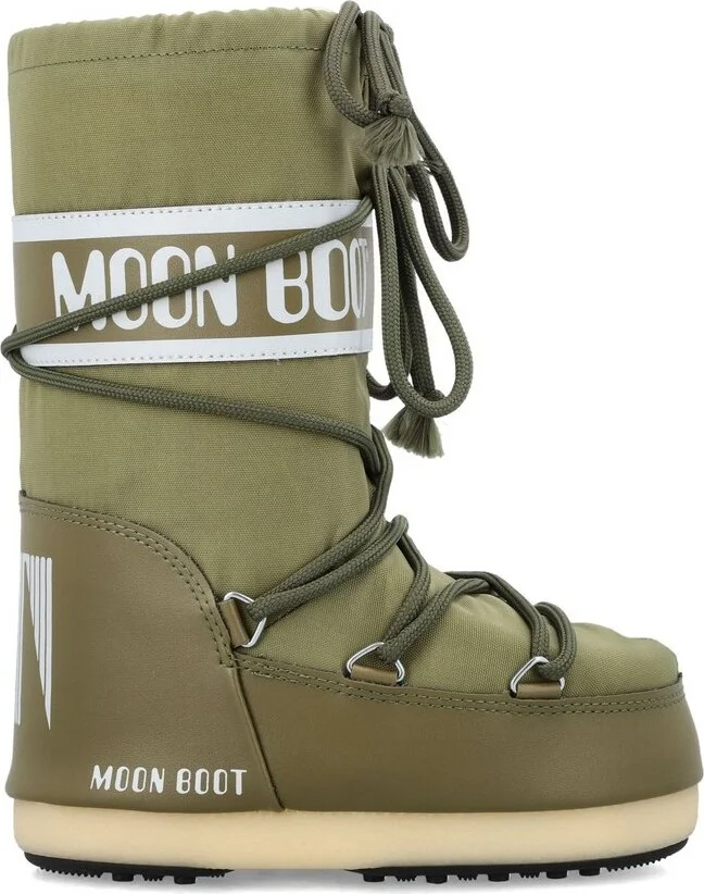 Moon Boot Icon Logo Printed Lace-Up Boots