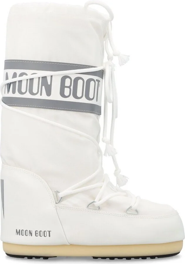 Moon Boot Icon Logo Printed Lace-Up Boots