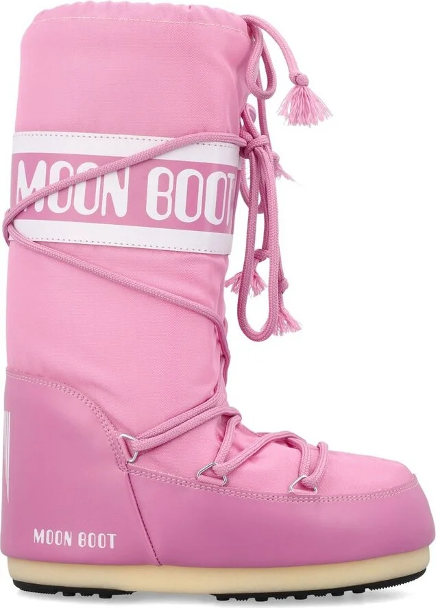 Moon Boot Icon Logo Printed Lace-Up Boots