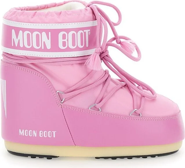 Moon Boot Icon Logo Printed Lace-Up Boots