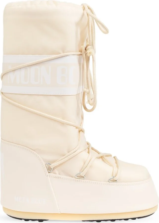 Moon Boot Icon Logo Printed Lace-Up Boots