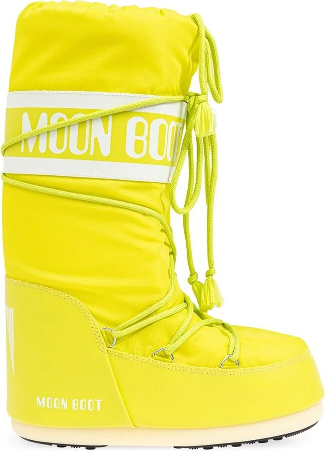 Moon Boot Icon Logo Printed Lace-Up Boots