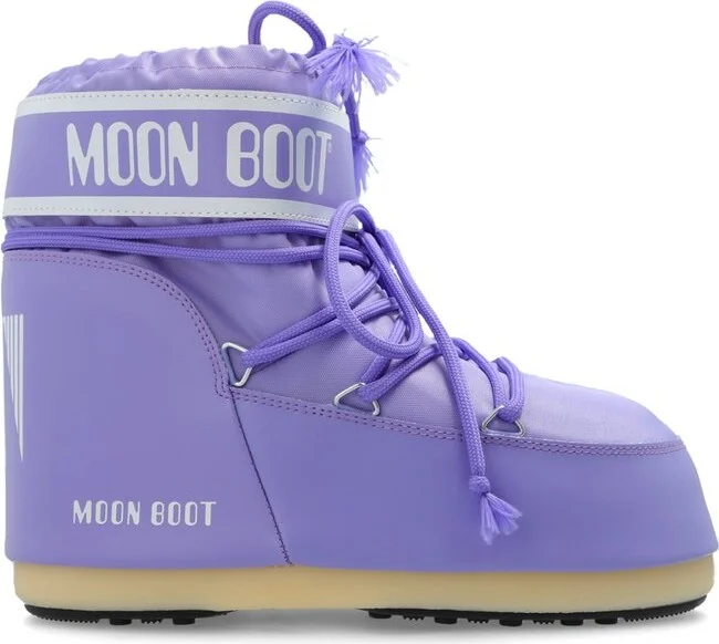 Moon Boot Icon Logo Printed Lace-Up Boots