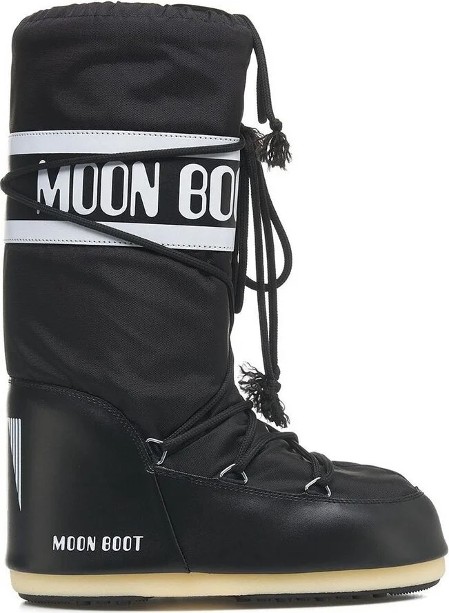 Moon Boot Icon Logo Printed Lace-Up Boots