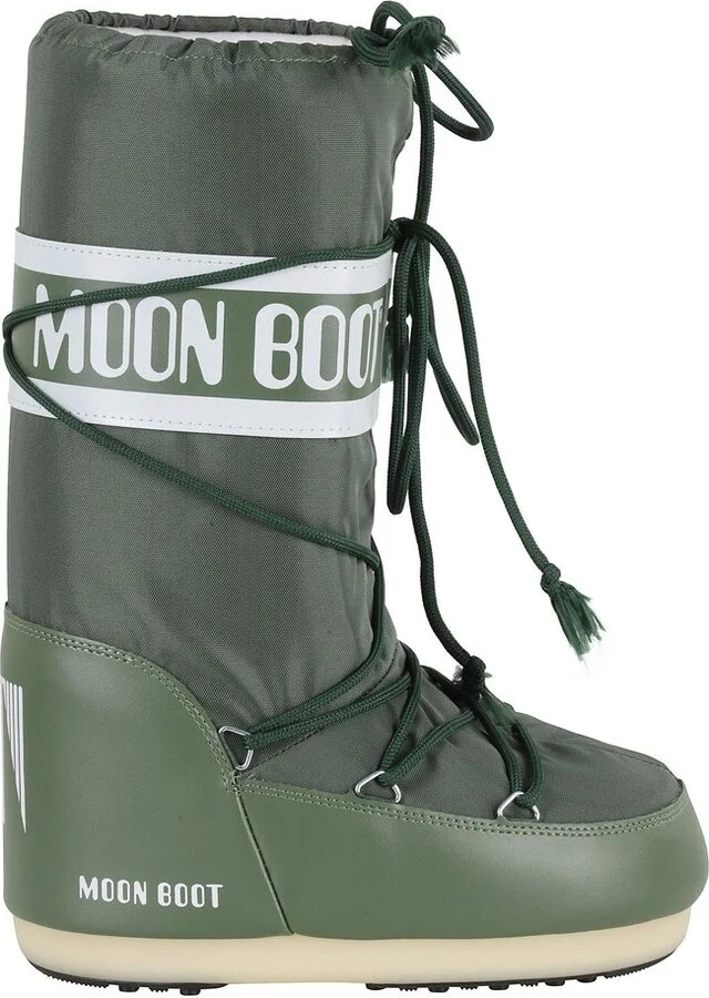 Moon Boot Icon Logo Printed Lace-Up Boots