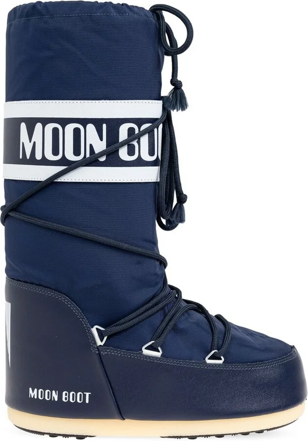 Moon Boot Icon Logo Printed Lace-Up Boots