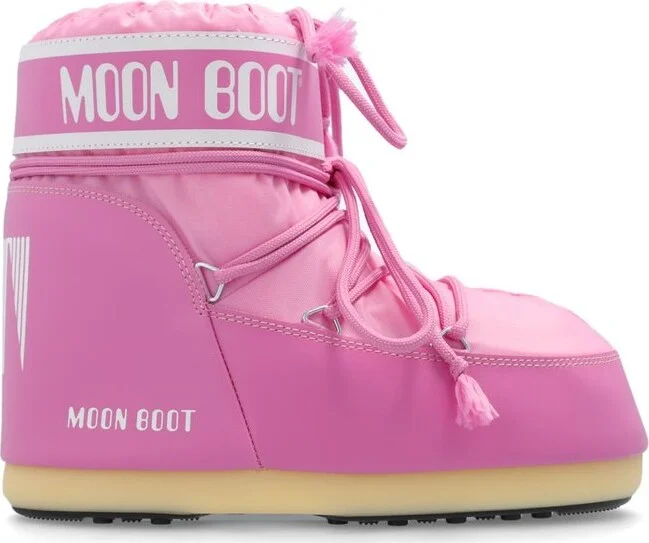 Moon Boot Icon Logo Printed Lace-Up Boots