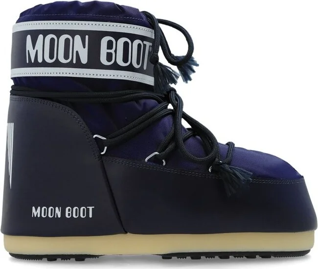 Moon Boot Icon Logo Printed Lace-Up Boots
