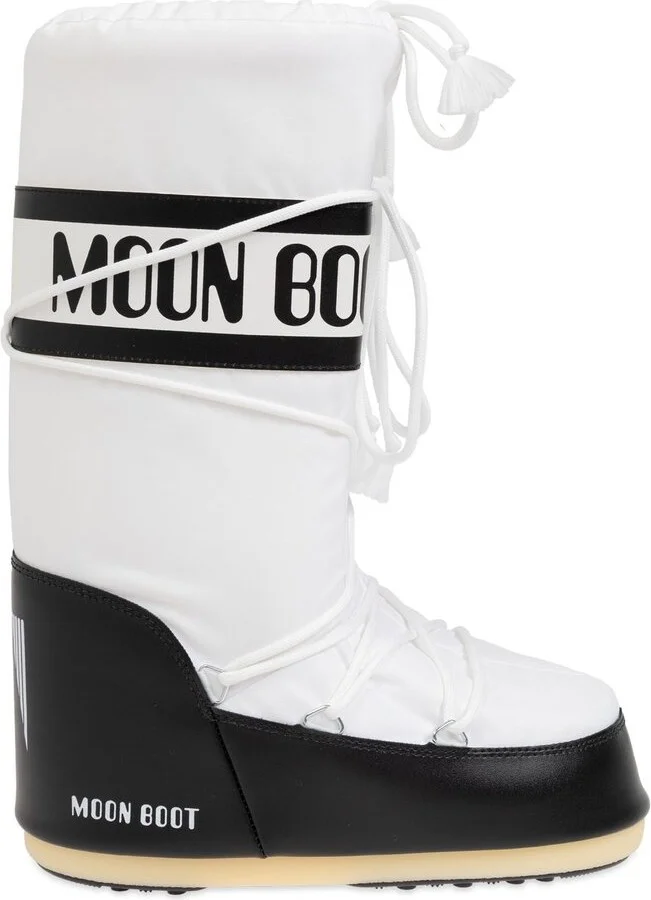 Moon Boot Icon Logo Printed Lace-Up Boots