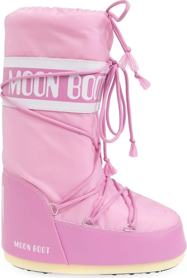 Moon Boot Icon Logo Printed Lace-Up Boots