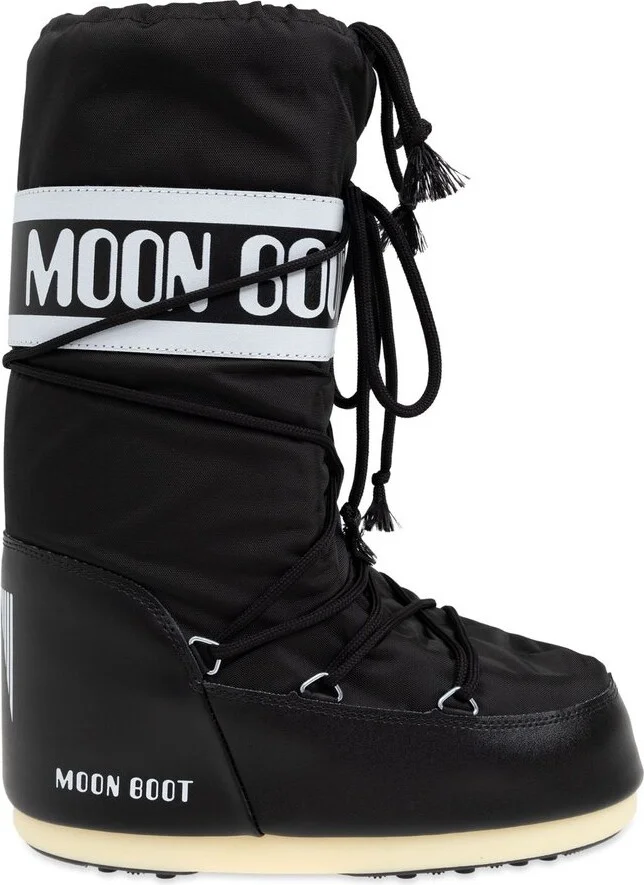 Moon Boot Icon Logo Printed Lace-Up Boots