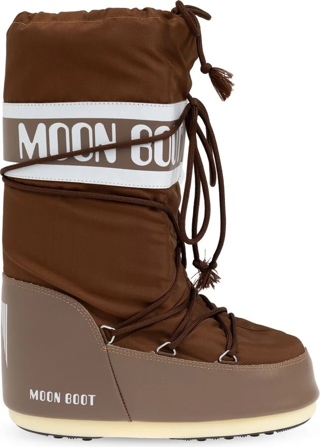 Moon Boot Icon Logo Printed Lace-Up Boots