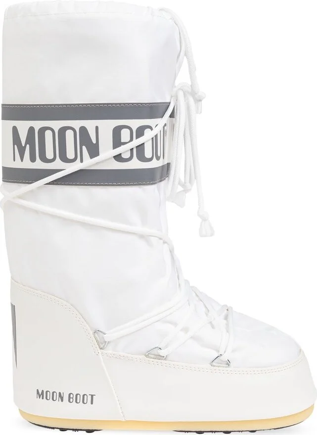 Moon Boot Icon Logo Printed Lace-Up Boots