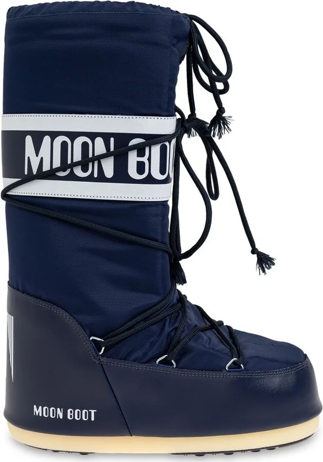 Moon Boot Icon Logo Printed Lace-Up Boots