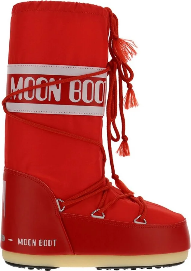 Moon Boot Icon Logo Printed Lace-Up Boots