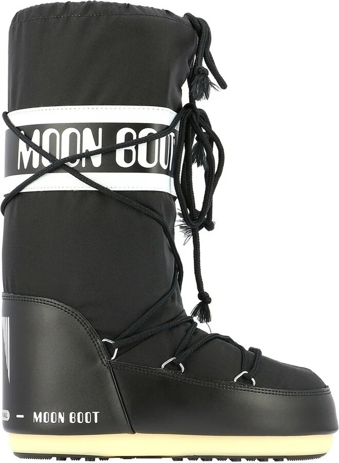 Moon Boot Icon Logo Printed Lace-Up Boots