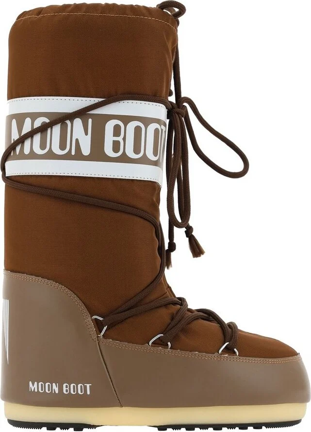 Moon Boot Icon Logo Printed Lace-Up Boots