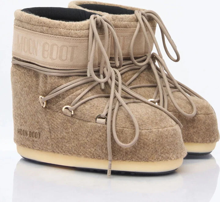 Moon Boot Icon Low Felt Boots - Boots Beige Eu 42 - 44 - Image 3