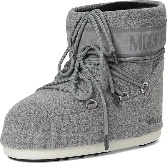 MOON BOOT Icon Low Felt Boots Grey : EU 42-44 (US Men's 9-10.5 - Women's 10-11.5) Medium, Synthetic - Image 5