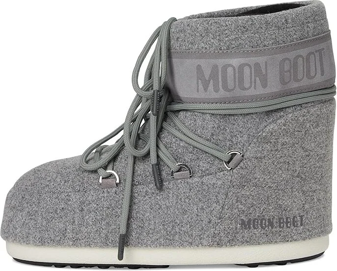 MOON BOOT Icon Low Felt Boots Grey : EU 42-44 (US Men's 9-10.5 - Women's 10-11.5) Medium, Synthetic - Image 6