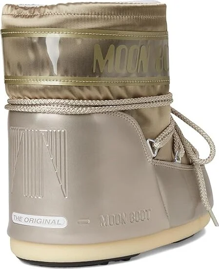 MOON BOOT Icon Low Glance Boots Platinum : EU 39-41 (US Men's 7-8.5 - Women's 8-9.5) Medium, Synthetic - Image 4