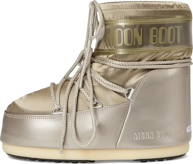 MOON BOOT Icon Low Glance Boots Platinum : EU 39-41 (US Men's 7-8.5 - Women's 8-9.5) Medium, Synthetic - Image 6