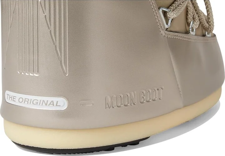 MOON BOOT Icon Low Glance Boots Platinum : EU 39-41 (US Men's 7-8.5 - Women's 8-9.5) Medium, Synthetic - Image 7