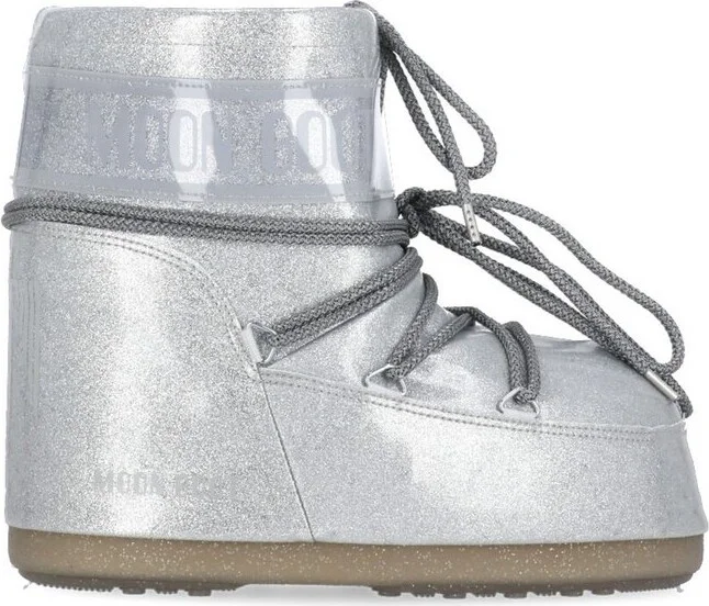 Moon Boot Icon Low Glitter Lace-Up Boots