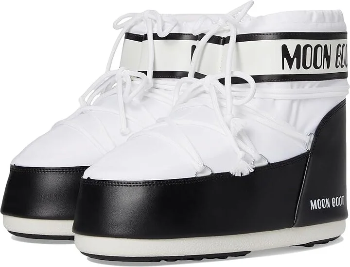 MOON BOOT Icon Low Nylon Boots White : EU 36-38 (US Men's - 4.5-6 - Women's 5.5-7) Medium