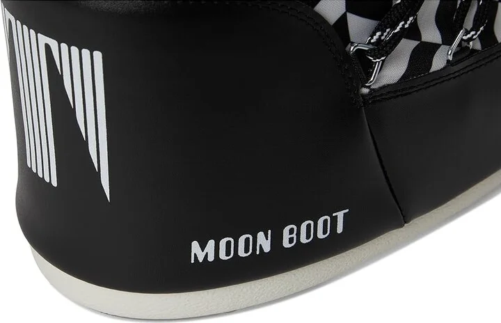 MOON BOOT Icon Low Optical Boots Black/White : EU 39-41 (US Men's 7-8.5 - Women's 8-9.5) Medium, Polyester - Image 7
