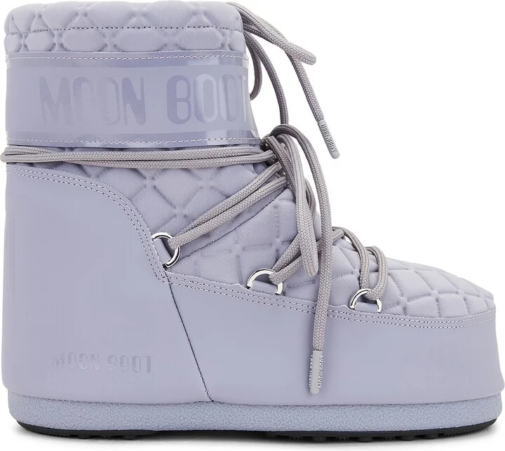 MOON BOOT Icon Low Quilt Boot in Grey