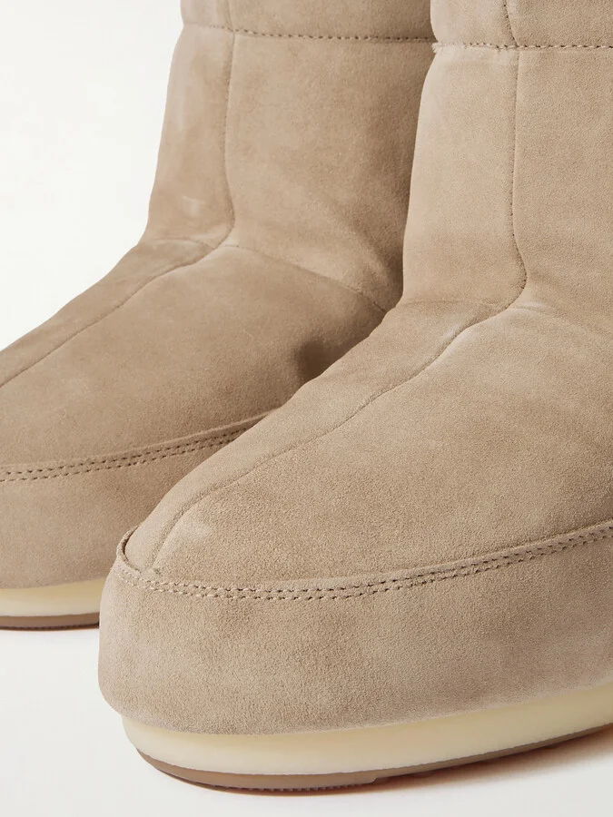 Moon Boot - Icon Low Suede Snow Boots - Neutrals - Image 4