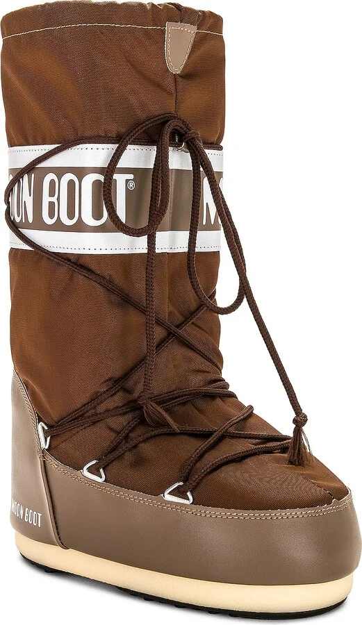 MOON BOOT Icon Nylon Boot in Brown - Image 2
