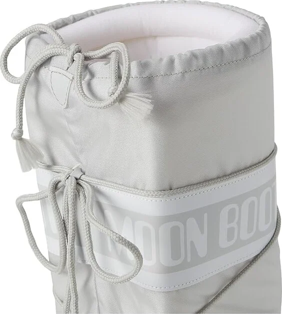 MOON BOOT Icon Nylon Boots Glacier Grey : 45-47 (US Men's 11.5-13 - Women's 12.5-14) Medium - Image 2
