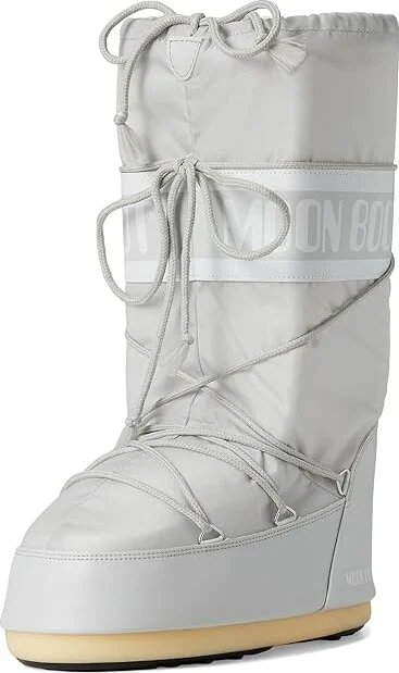 MOON BOOT Icon Nylon Boots Glacier Grey : 45-47 (US Men's 11.5-13 - Women's 12.5-14) Medium - Image 5